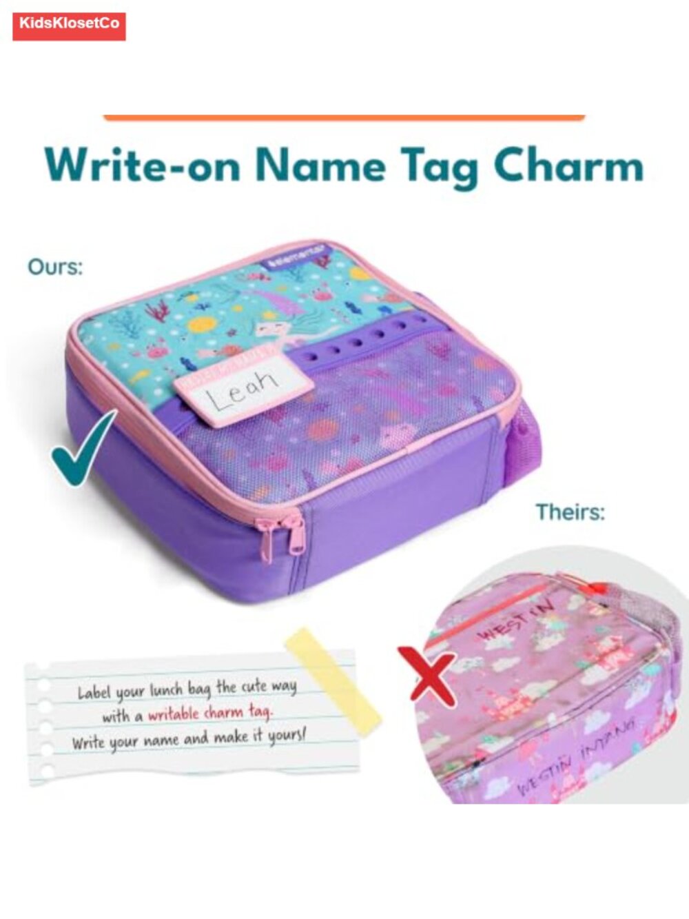 Kids Insulated Lunch Bag with Water Bottle Pocket - Picture 4 of 6